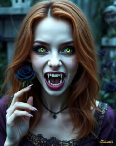 Vampire Princess – AI Dark Gothic Fairytale Art