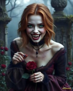 Vampire Princess – AI Dark Gothic Fairytale Art