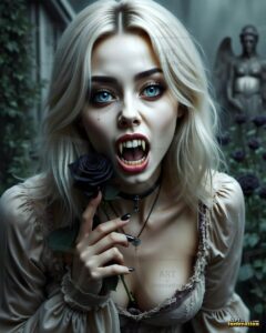 Vampire Princess – AI Dark Gothic Fairytale Art
