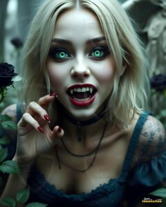 Vampire Princess – AI Dark Gothic Fairytale Art