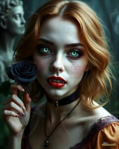 Vampire Princess – AI Dark Gothic Fairytale Art