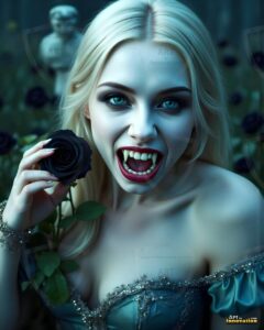 Vampire Princess – AI Dark Gothic Fairytale Art