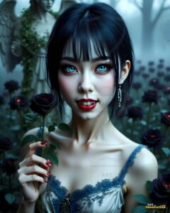 Vampire Princess – AI Dark Gothic Fairytale Art