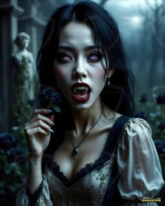 Vampire Princess – AI Dark Gothic Fairytale Art