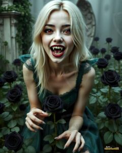 Vampire Princess – AI Dark Gothic Fairytale Art