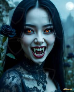 Vampire Princess – AI Dark Gothic Fairytale Art