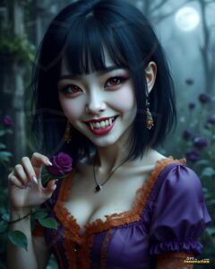 Vampire Princess – AI Dark Gothic Fairytale Art