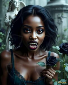 Vampire Princess – AI Dark Gothic Fairytale Art