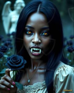 Vampire Princess – AI Dark Gothic Fairytale Art