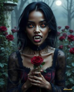 Vampire Princess – AI Dark Gothic Fairytale Art