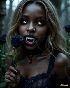 Vampire Princess – AI Dark Gothic Fairytale Art