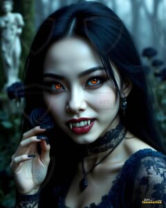 Vampire Princess – AI Dark Gothic Fairytale Art
