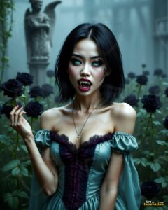 Vampire Princess – AI Dark Gothic Fairytale Art