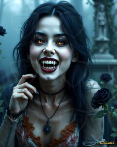 Vampire Princess – AI Dark Gothic Fairytale Art