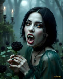 Vampire Princess – AI Dark Gothic Fairytale Art