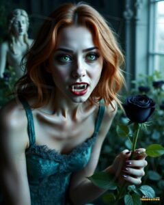 Vampire Princess – AI Dark Gothic Fairytale Art