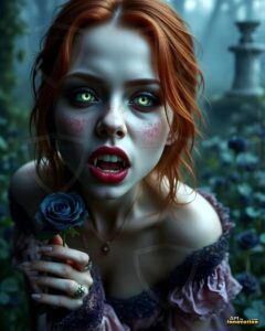 Vampire Princess – AI Dark Gothic Fairytale Art
