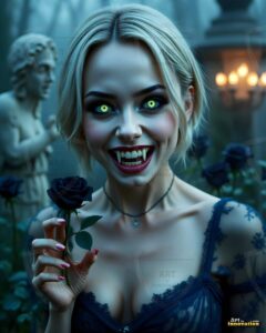 Vampire Princess – AI Dark Gothic Fairytale Art