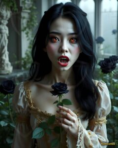 Vampire Princess – AI Dark Gothic Fairytale Art