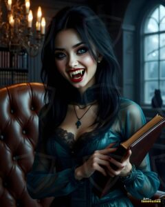 Vampire Princess – AI Dark Gothic Fairytale Art
