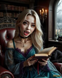 Vampire Princess – AI Dark Gothic Fairytale Art