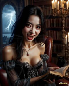 Vampire Princess – AI Dark Gothic Fairytale Art