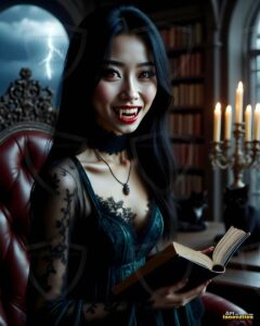 Vampire Princess – AI Dark Gothic Fairytale Art