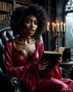 Vampire Princess – AI Dark Gothic Fairytale Art