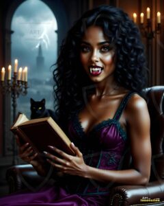 Vampire Princess – AI Dark Gothic Fairytale Art