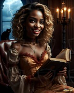 Vampire Princess – AI Dark Gothic Fairytale Art