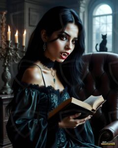 Vampire Princess – AI Dark Gothic Fairytale Art