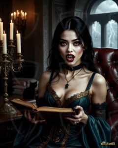 Vampire Princess – AI Dark Gothic Fairytale Art