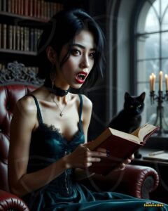 Vampire Princess – AI Dark Gothic Fairytale Art