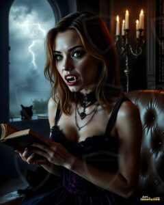 Vampire Princess – AI Dark Gothic Fairytale Art