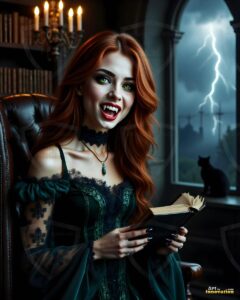 Vampire Princess – AI Dark Gothic Fairytale Art