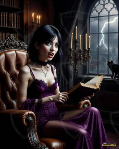 Vampire Princess – AI Dark Gothic Fairytale Art