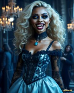 Vampire Princess – AI Dark Gothic Fairytale Art