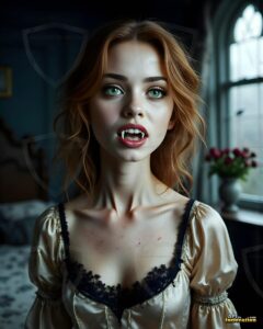 Vampire Princess – AI Dark Gothic Fairytale Art
