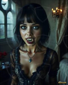 Vampire Princess – AI Dark Gothic Fairytale Art