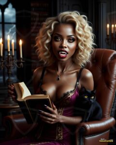 Vampire Princess – AI Dark Gothic Fairytale Art