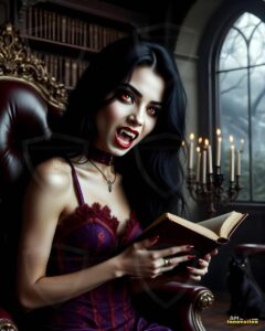 Vampire Princess – AI Dark Gothic Fairytale Art