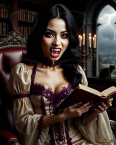 Vampire Princess – AI Dark Gothic Fairytale Art