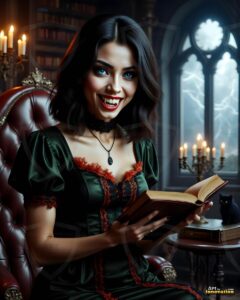Vampire Princess – AI Dark Gothic Fairytale Art