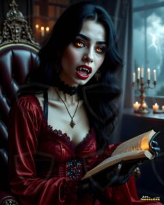 Vampire Princess – AI Dark Gothic Fairytale Art