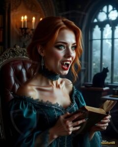 Vampire Princess – AI Dark Gothic Fairytale Art