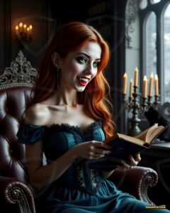 Vampire Princess – AI Dark Gothic Fairytale Art