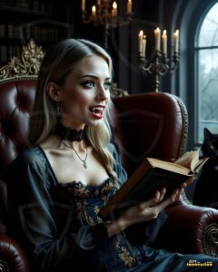 Vampire Princess – AI Dark Gothic Fairytale Art