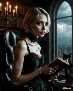 Vampire Princess – AI Dark Gothic Fairytale Art