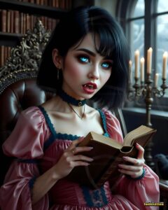 Vampire Princess – AI Dark Gothic Fairytale Art