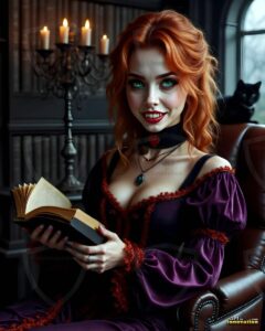 Vampire Princess – AI Dark Gothic Fairytale Art